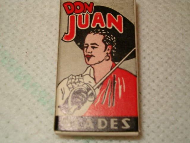 Don Juan razor blade package