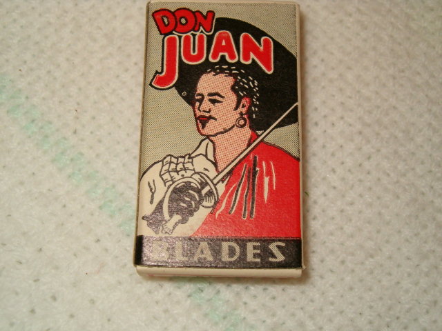 Don Juan razor blade package