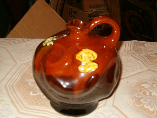 Peters & Reed applied glaze pitcher