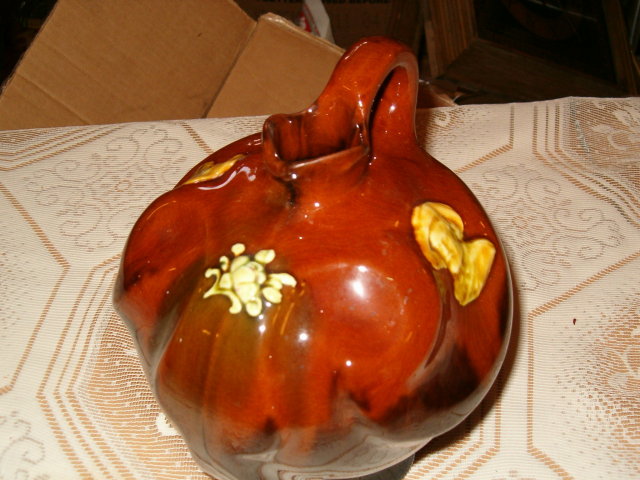Peters & Reed applied glaze pitcher