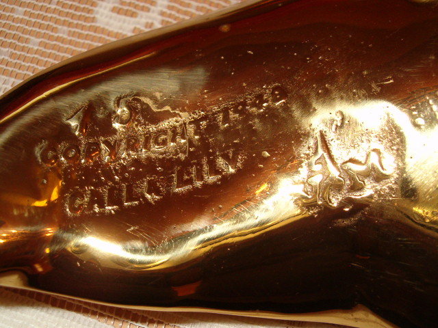 Calla Lily Bass Leaf Dish 1948