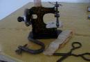 Vintage Toy German Made Sewing Machine, With Attachments/MIB