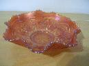 Vintage Fenton Peacock and Grape Bowl