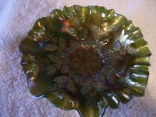 Fenton , Holly , 3/1 , Emerald Green Bowl