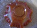 Fenton ,Perison Medallion , 3/1 Cremp , Ruffled Bowl