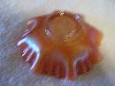 Fenton ,Perison Medallion , 3/1 Cremp , Ruffled Bowl