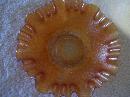 Fenton ,Perison Medallion , 3/1 Cremp , Ruffled Bowl