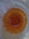 Vintage , Dugan Glass , Plate , Honey Comb and Beads