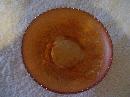 Vintage , Fenton Glass , Two Flowers , Spatula Footed Bowl