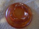 Vintage , Fenton Glass , Two Flowers , Spatula Footed Bowl