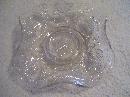 Vintage , Fenton Art Glass , Rare White Beaded Stars Handgrip Plate