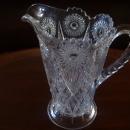 Northwood, American Brilliant Cut Glass , Rare , Nearcut Pitcher