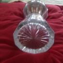 Brilliant Cut Crystal Decanter With Sterling Silver Collar by Malby , Stevens and Curtiss Co. in Wallingford Conn. Decanter is Attributed to Baccarat Crystal in France