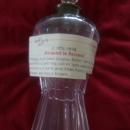 Brilliant Cut Crystal Decanter With Sterling Silver Collar by Malby , Stevens and Curtiss Co. in Wallingford Conn. Decanter is Attributed to Baccarat Crystal in France
