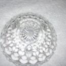Fostoria , Blown Pressed , 3 footed Centerpiece Candle Holder