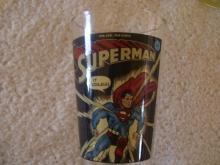Vintage Superman glass, From the Line of DC Comics , # 32-10 cent , It Tickles Glass