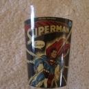 Vintage Superman glass, From the Line of DC Comics , # 32-10 cent , It Tickles Glass