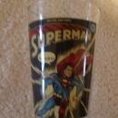 Vintage Superman glass, From the Line of DC Comics , # 32-10 cent , It Tickles Glass