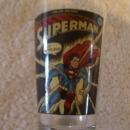 Vintage Superman glass, From the Line of DC Comics , # 32-10 cent , It Tickles Glass