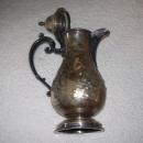 Vintage 19 th Century Hand Hammered Grape & Vine Tea Pot by Barbour Silver Co.