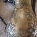 Vintage 19 th Century Hand Hammered Grape & Vine Tea Pot by Barbour Silver Co.