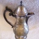 Vintage 19 th Century Hand Hammered Grape & Vine Tea Pot by Barbour Silver Co.