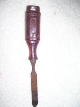 A Vintage Worlds Fair Rome Italy Olimpic Games Woodworking Tool with Bakelite handle