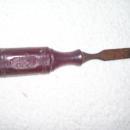 A Vintage Worlds Fair Rome Italy Olimpic Games Woodworking Tool with Bakelite handle
