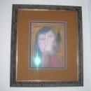 Abstract- Signed Picasso WOMAN-Mixed Media on Paper