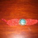 A ladies Multi strand Red Natural Coral and Turquoise Bracelet