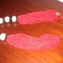 A ladies Multi strand Red Natural Coral and Wood Necklace