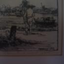 Rembrant-Black Pen Etching-Land/Sea- Titled-Signed-Dated 1645
