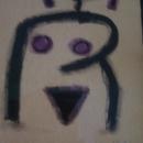 Paul Klee-Black and Purple-Nude Woman Drawing Germany 1879-1940- 9.00 x 7.00