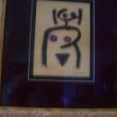 Paul Klee-Black and Purple-Nude Woman Drawing Germany 1879-1940- 9.00 x 7.00
