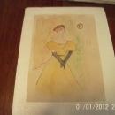 Fine Art drawing, Woman , Signed Toulouse Lautrec