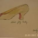 Fine Art Drawing, Mixed Media ,Signed, Andy Warhol ,Shoe Fly Baby