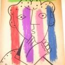 Fine Art Drawing, Mixed Media ,Signed Picasso