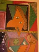 Fine Art Drawing, Mixed Media ,Signed Picasso
