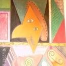Fine Art Drawing, Mixed Media ,Signed Picasso