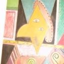 Fine Art Drawing, Mixed Media ,Signed Picasso