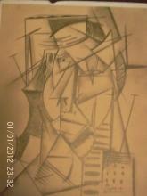 Fine Art Drawing, Mixed Media ,Signed Picasso