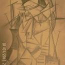 Fine Art Drawing, Mixed Media ,Signed Picasso
