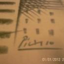 Fine Art Drawing, Mixed Media ,Signed Picasso