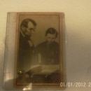 A Vintage Authenic 1860's Portrait of Abraham Lincoln reading with his Son , Thomas,
