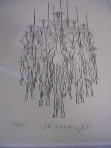 Vintage Quixote Sketch and Quixote Book-
