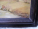 Rual Church - John (Jack )Bruce Erwin, ( Texas 1920-2009 ) 18 by 24 inch Oil on Canvas-Rual Church/Landscape