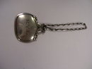 A Rare Vintage Signed George Jensen Sterling Silver- Decanter ( RYE ) Emblem