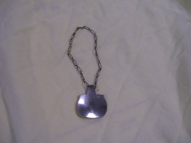 A Rare Vintage Signed George Jensen Sterling Silver- Decanter ( RYE ) Emblem