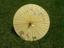 Vintage Chinese Hand painted Art Cloth Umbrella