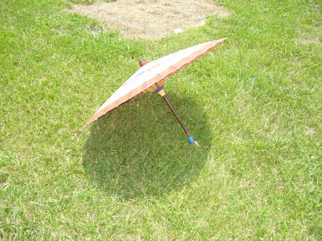 Chinese Parasol Red & White Paper Umbrella